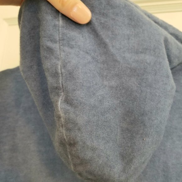 Grey & Gray Women's size Medium Blue Star-Embroidered Hoodie - Picture 13 of 13